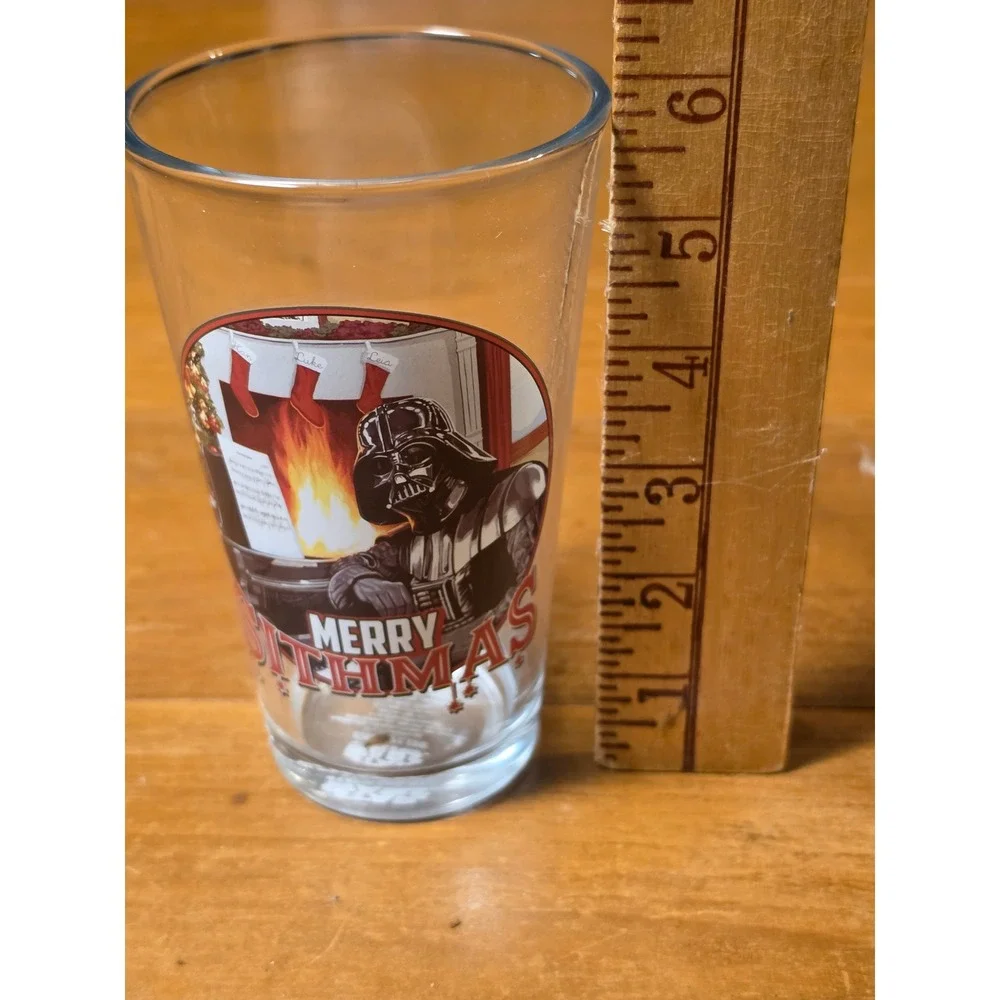 Star Wars Darth Vader Merry Sithmas 16oz Pint Glass Silver Buffalo Holiday Cup
